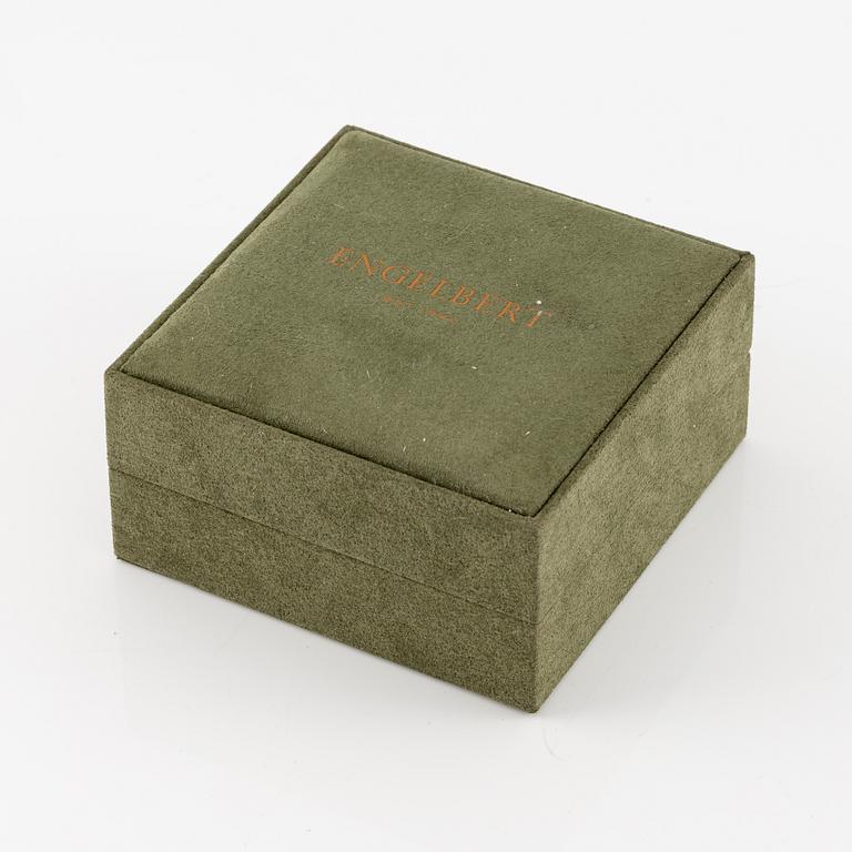 Engelbert, collier, "pavé heart", 18K guld med briljantslipade diamanter.