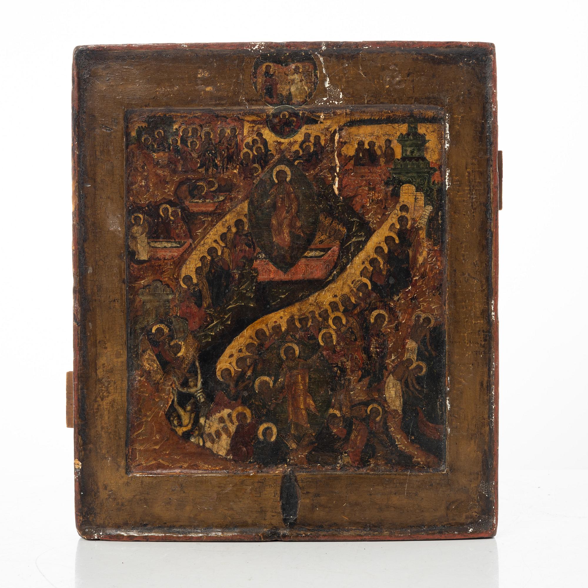 Icon, Russia, 19th century. The Resurrection of Christ.