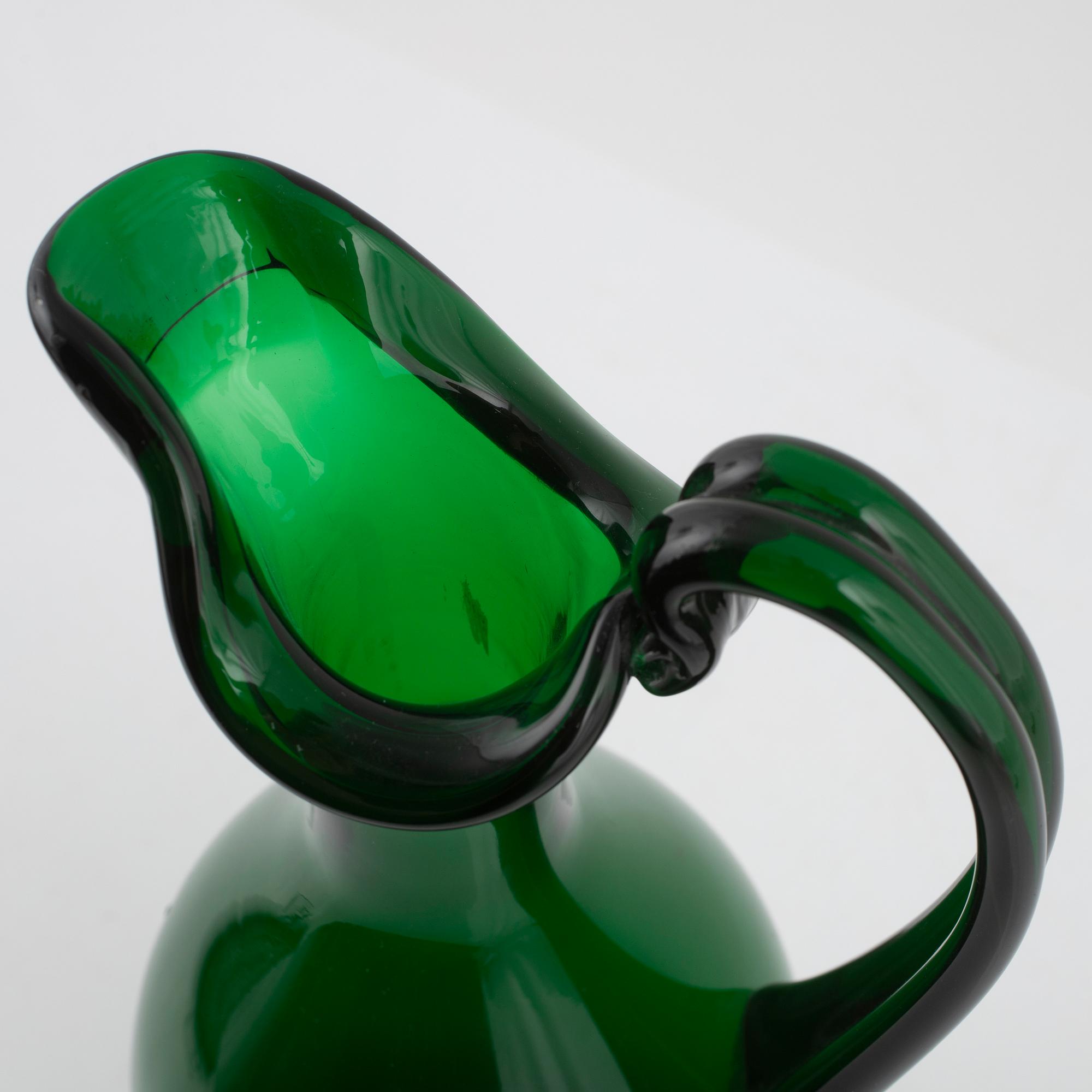 Edward Hald, vinkanna, glas, modell HS 1021, Orrefors Sandvik, 1900-talets första hälft.