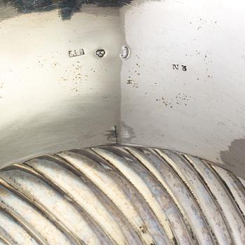 ANDERS LUNDQVIST, Stockholm 1819, sockerskål med lock. Empire.