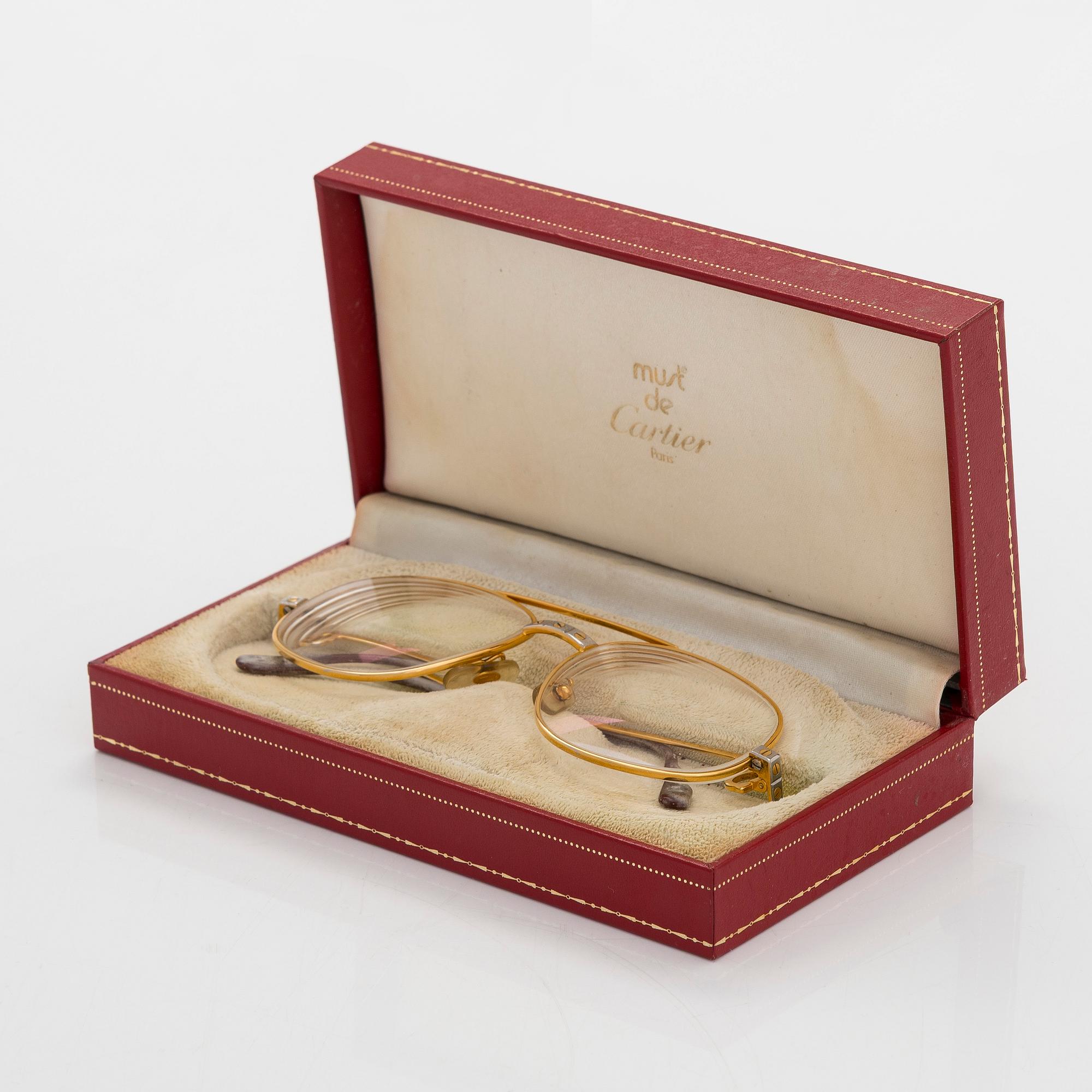 Cartier, silmälasikehykset, "Romance Santos", 1980-luku.