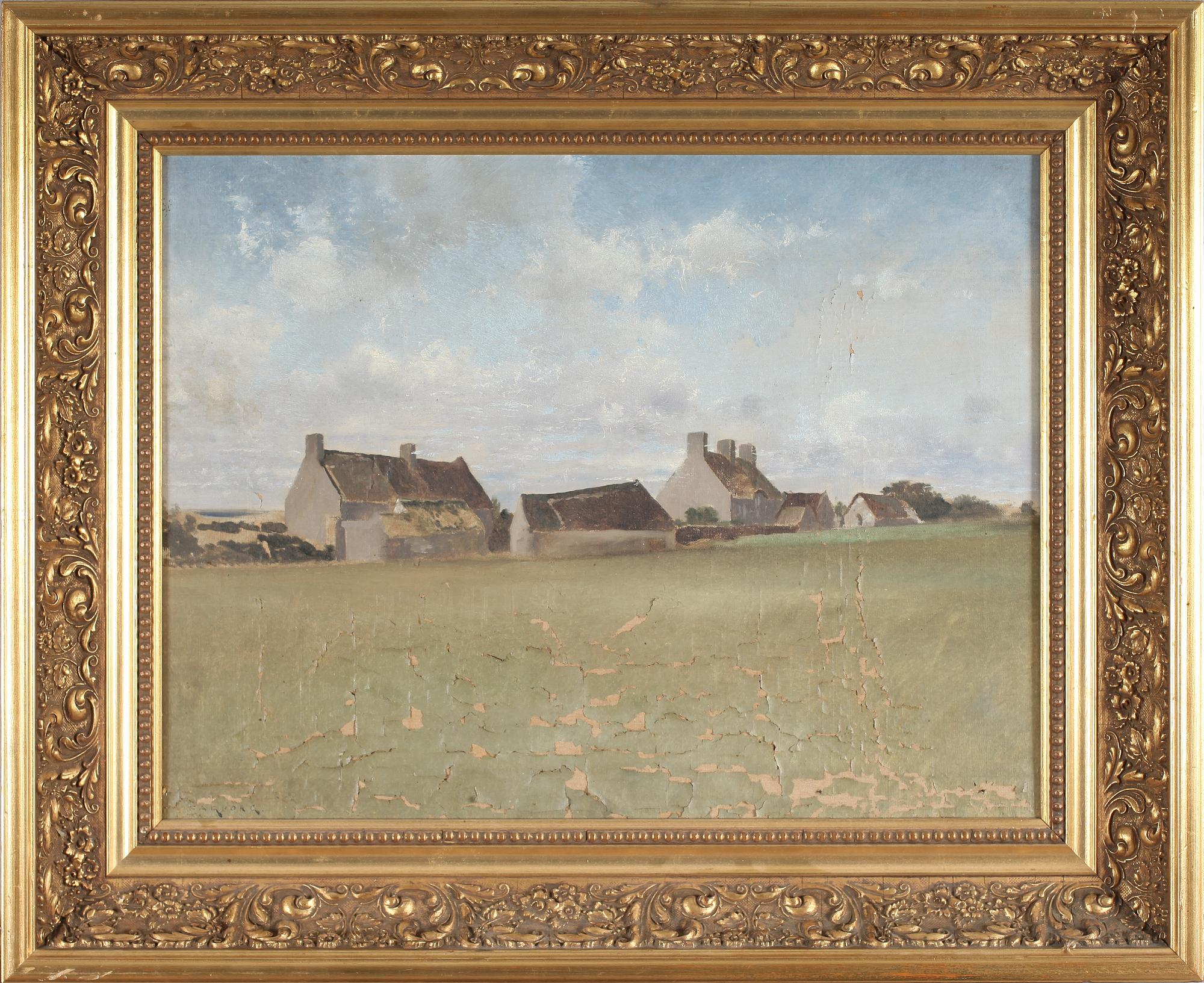 AUGUST HAGBORG, olja på duk, signerad.