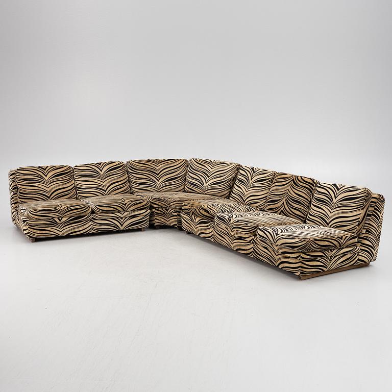 A three-piece 'Playboy' modular sofa, Dux, 1970s/80s.
