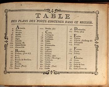 BOOK - JOSEPH ROUX 'Receuil Des Principaux Plans des Ports, et Rades de la Mer Mediterranée....', Marseille 1764.