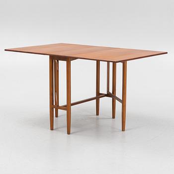 A teak gate-leg table, Scandinavian Modern, 1950's.