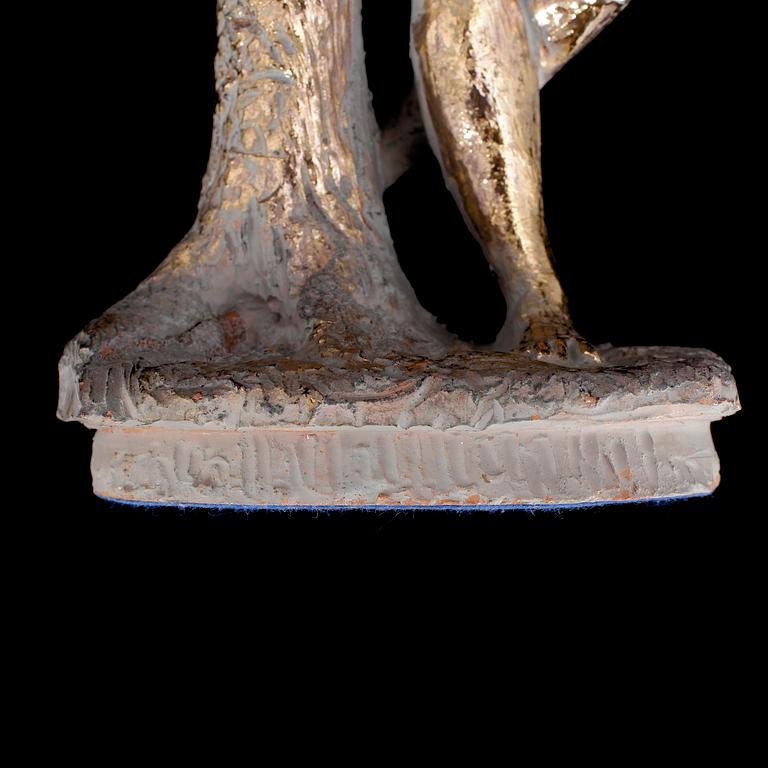 MATTI HAUPT, skulptur, förgylld terracotta.
