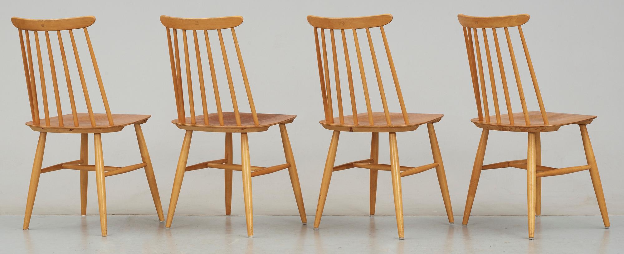 STOLAR, 4st. "Fanett", Ilmari Tapiovaara, Edsbyverken. Formgivna 1949.