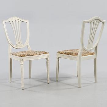 MATGRUPP, 5 delar, gustaviansk stil, 1900-talets andra hälft.