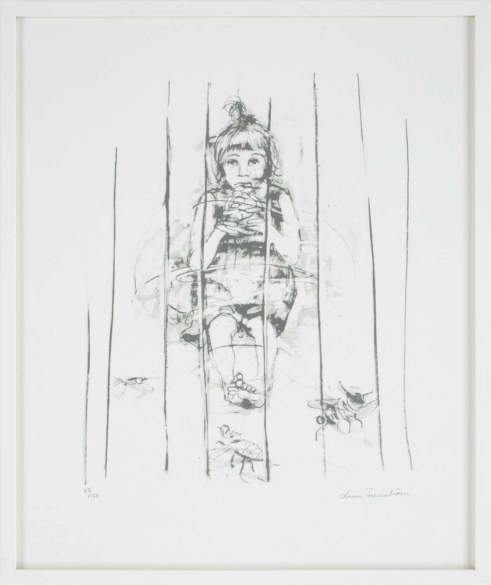 LINN FERNSTRÖM, litografi, 63/150, sign.