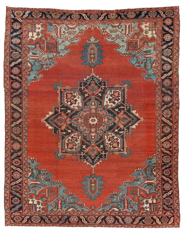 CARPET. Antique Heriz. 366,5 x 293 cm.