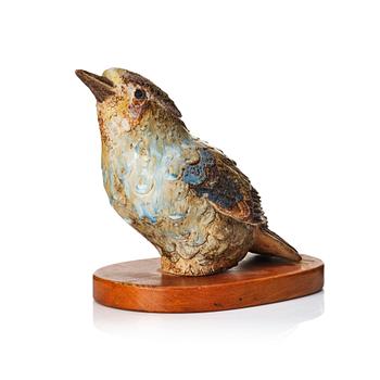 115. Tyra Lundgren, a stoneware sculpture of a bird, Sweden mid 20th century.