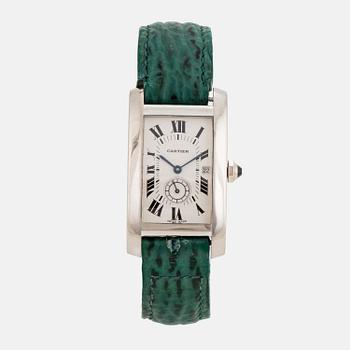 CARTIER, Tank Americaine, wristwatch, 23.5 x 41 mm.