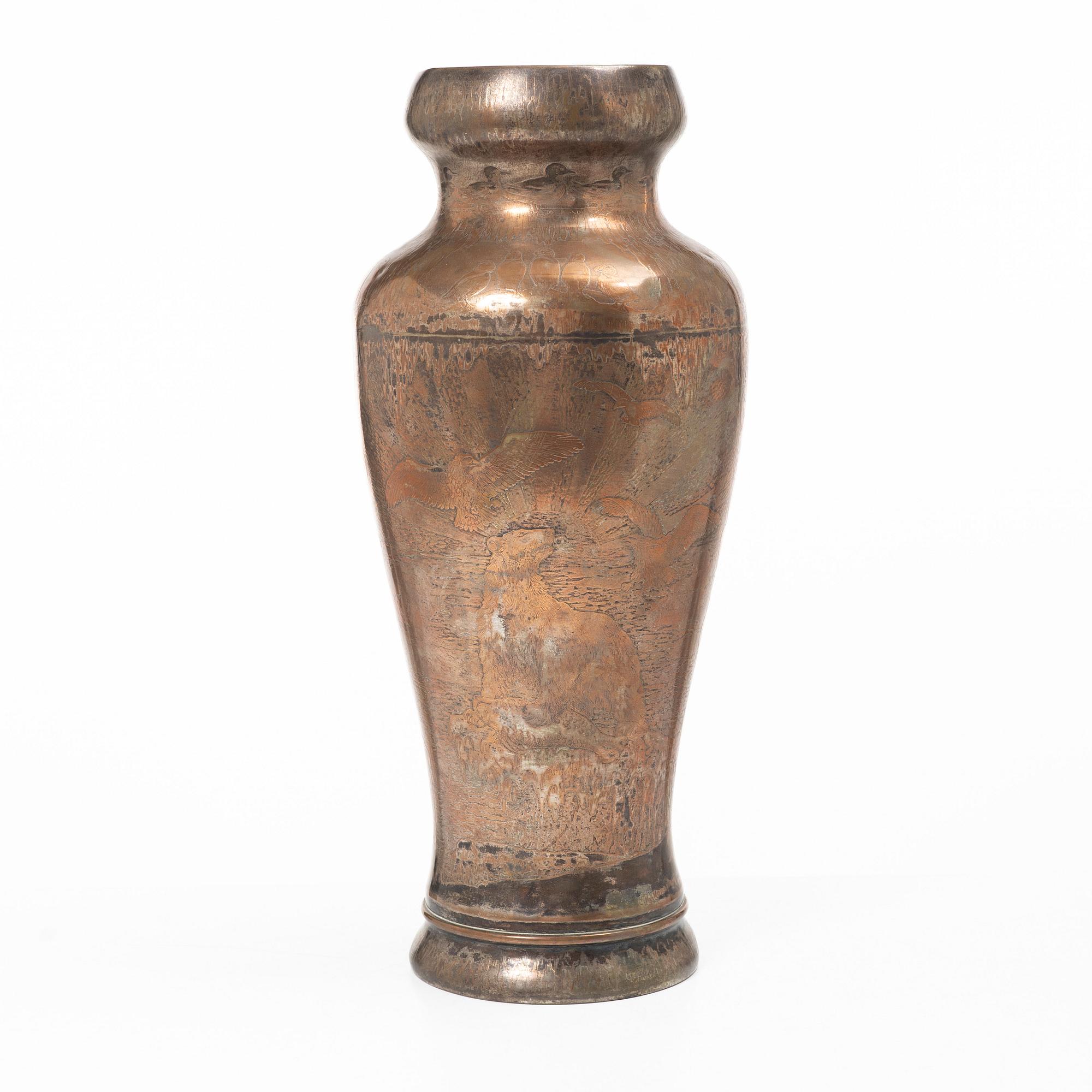 Carl Hjalmar Norrström, Vase, Art Nouveau, dated 1902.