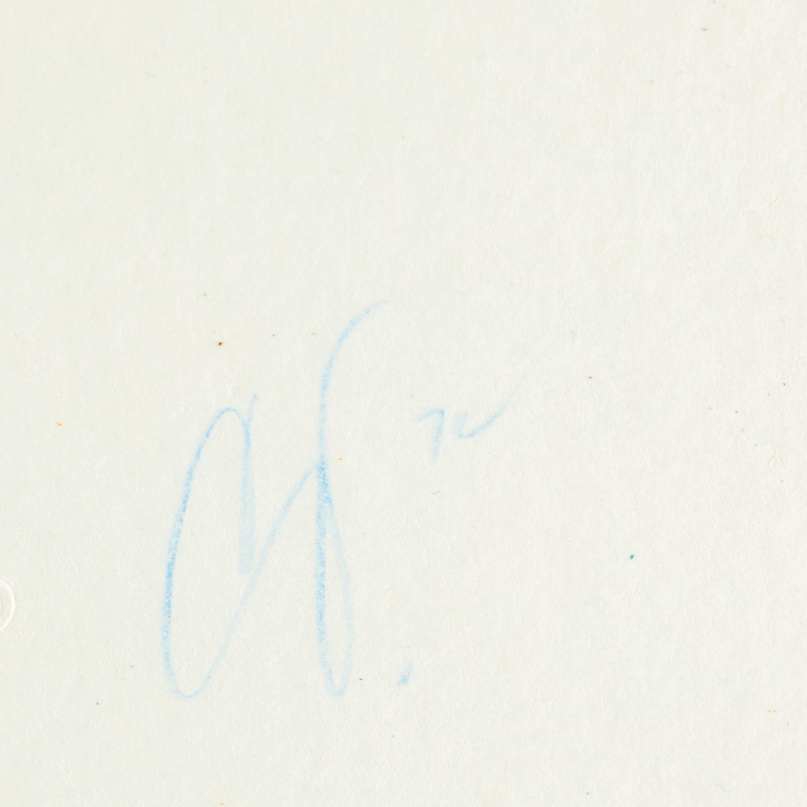 CLAES OLDENBURG, litografi, 1972, signerad med blåkrita och numrerad 15/50.