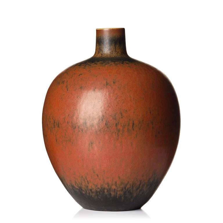 Carl-Harry Stålhane, a unique stoneware floor vase, Rörstrand 1955.