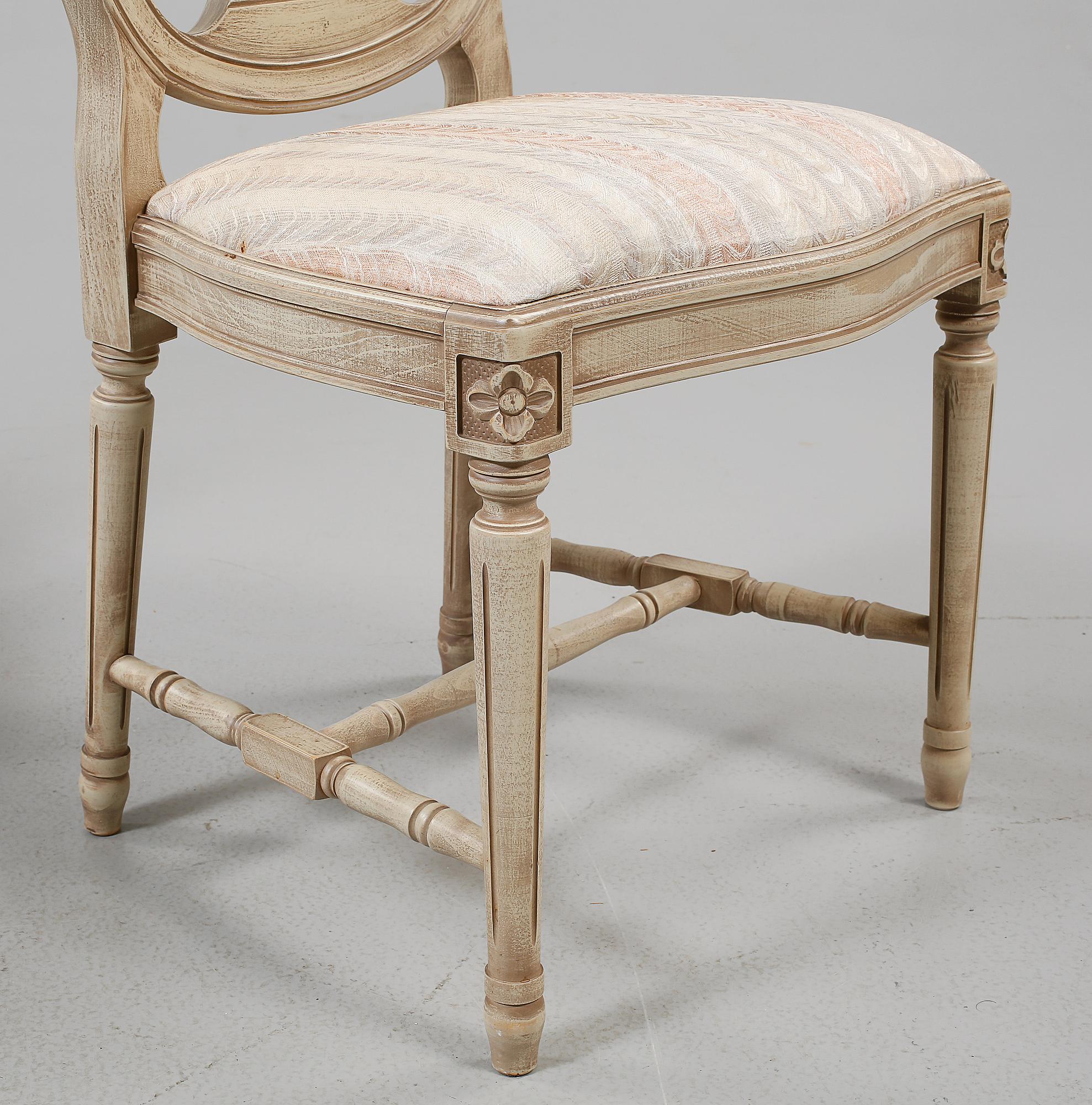 STOLAR, 4 st, gustaviansk stil, 1900-talets slut.