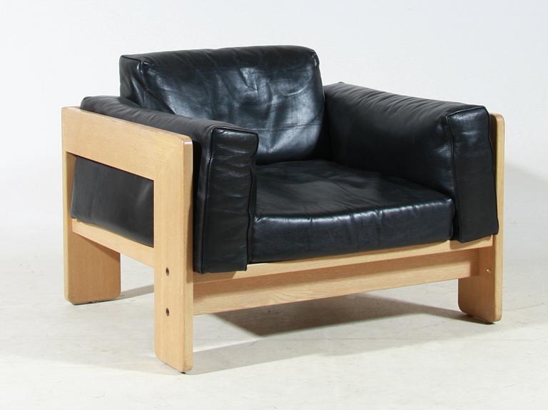 FÅTÖLJ, "Bastiano Lounge chair", Tobia Scarpa. Licenstillverkad av Haimi, Finland 1970-tal.