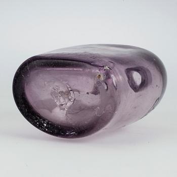 FLASKA, glas, daterad 1829.