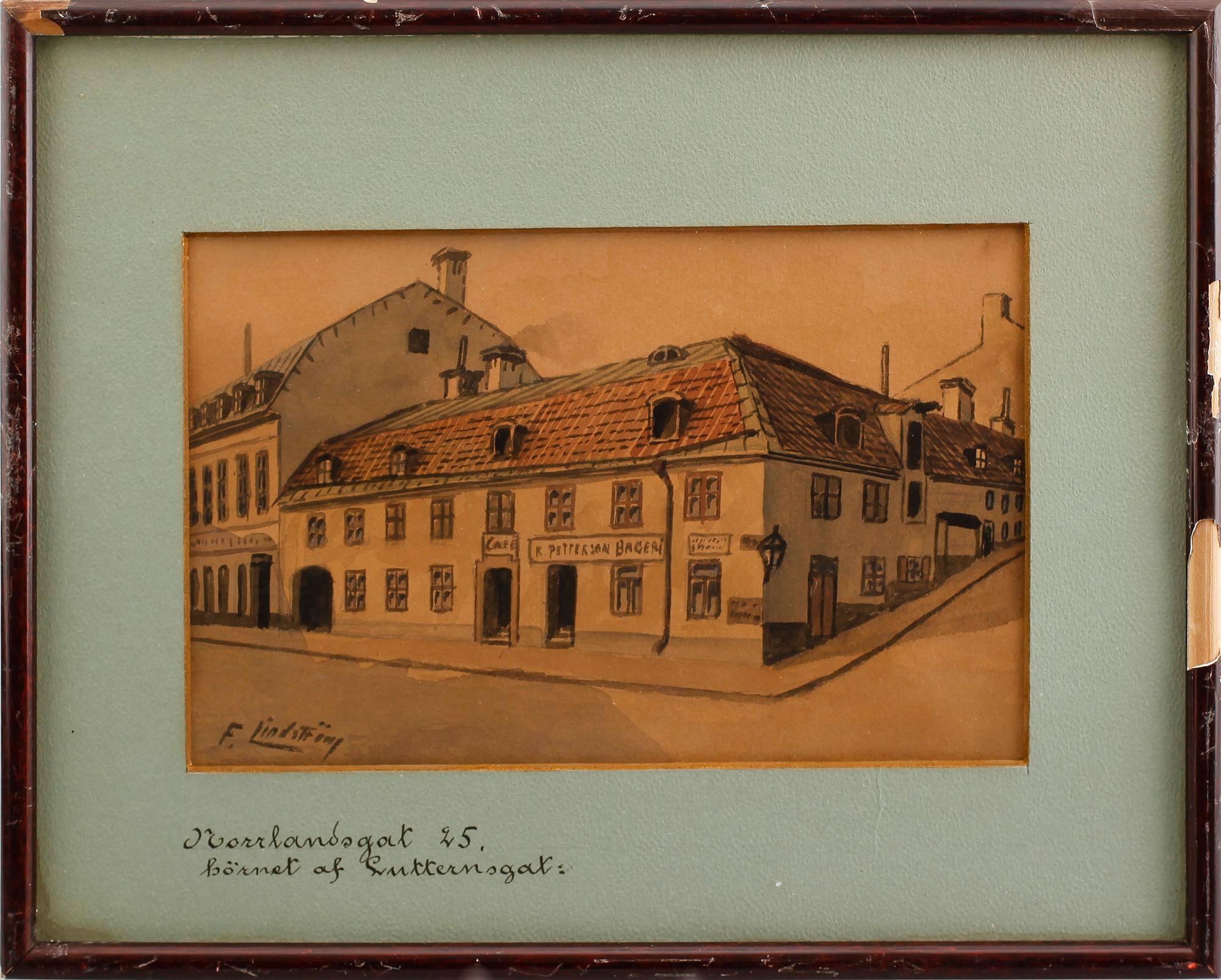 FRITZ LINDSTRÖM, 10 st, akvareller, signerade.