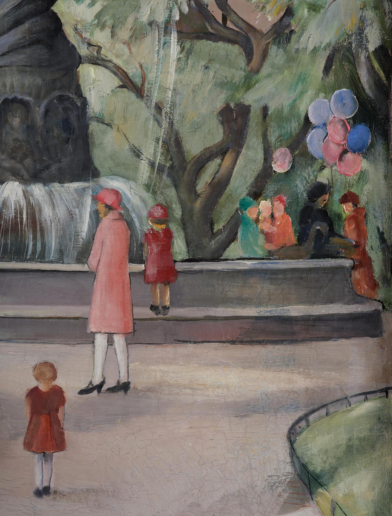 Carl Einar Fredriksson, Playing children in Kungsträdgården.