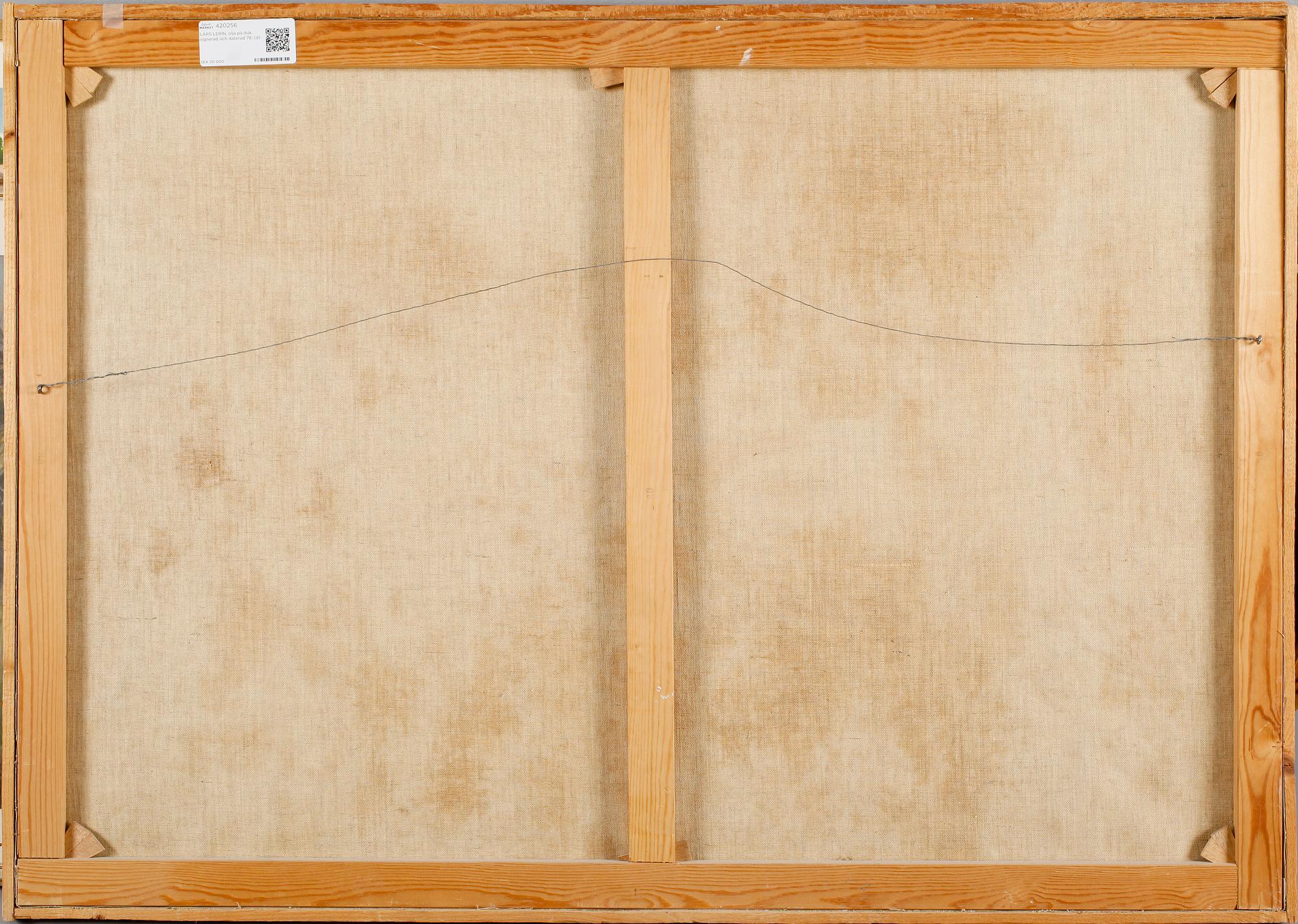 LARS LERIN, olja på duk, signerad och daterad 78.