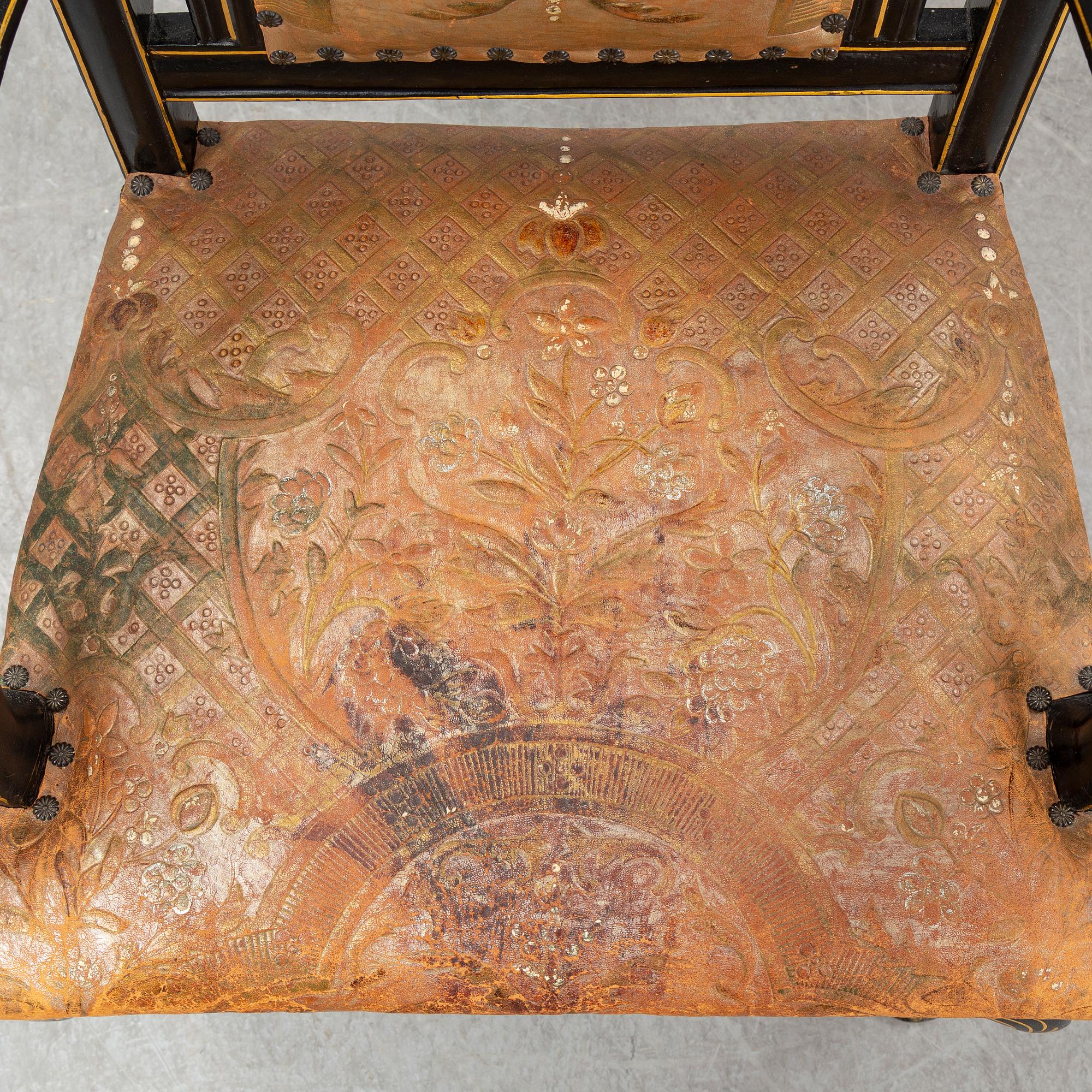 A late Baroque armchair, 18th Century.