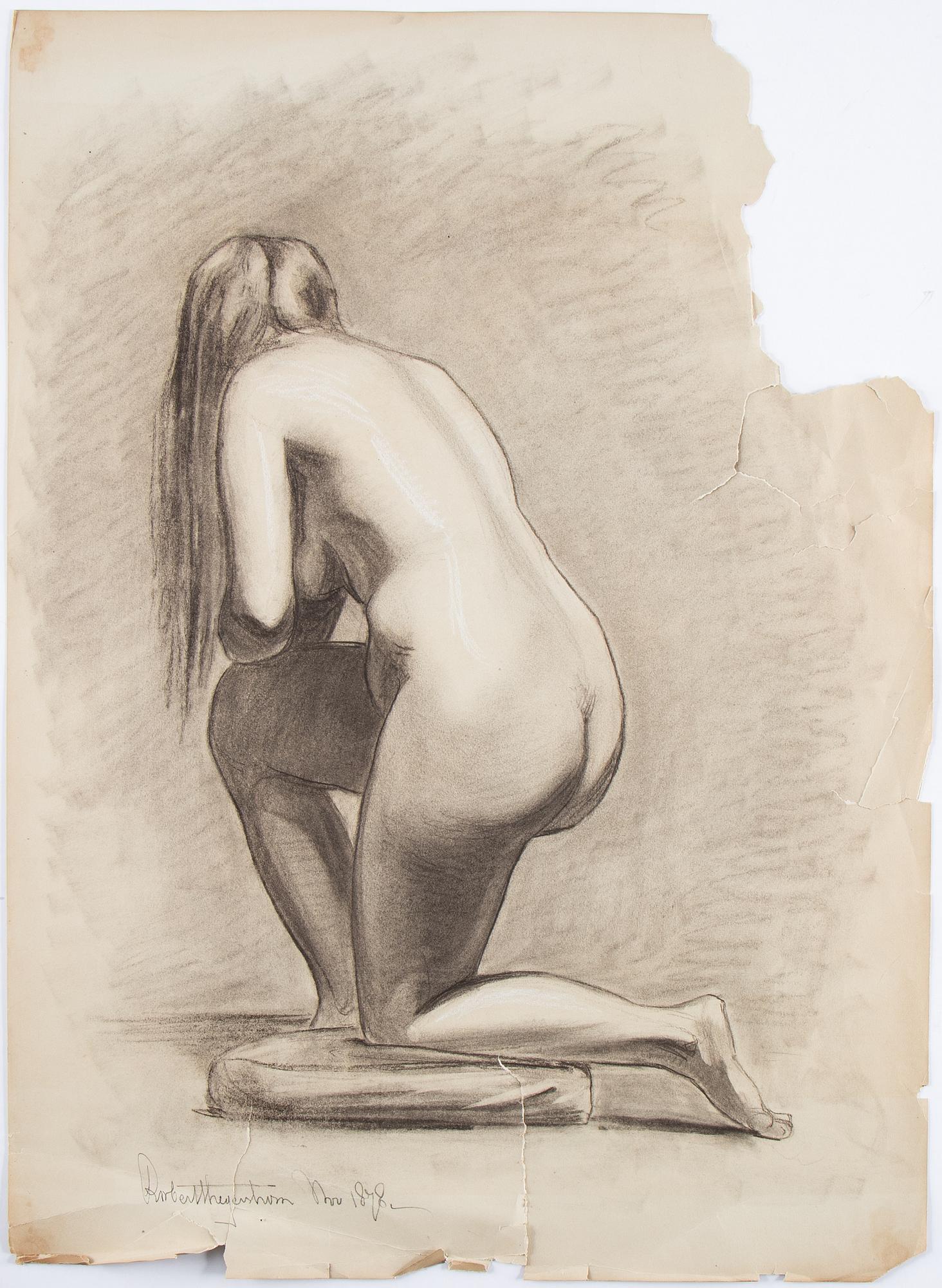 Eight signed and dated drawings by Robert Thegerström.