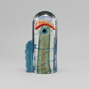 SKULPTUR, glas, Kjell Engman, Kosta Boda, 1900-talets andra hälft.