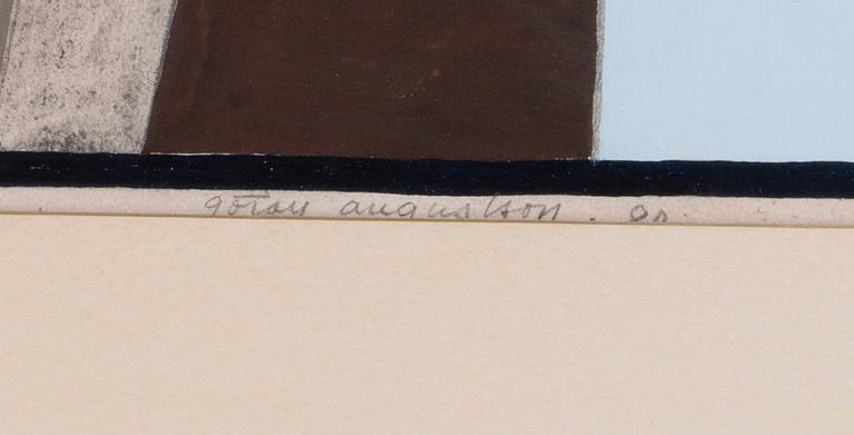 GÖRAN AUGUSTSON, gouache, signerad och daterad -80.