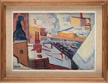 Isaac Grünewald, Utsikt från Södermalm mot Riddarholmen.