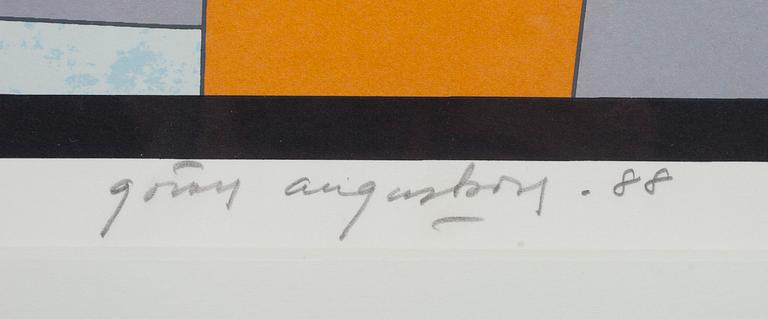 GÖRAN AUGUSTSON, serigrafi, numrerad XVII/XXV, signerad och daterad -88.