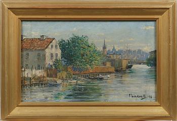 FRITZ LINDVALL, olja på duk, 2 st. Sign o dat 96.