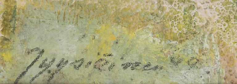 VALDEMAR PYYSIÄINEN, blandteknik på papper, signerad och daterad otydligt.