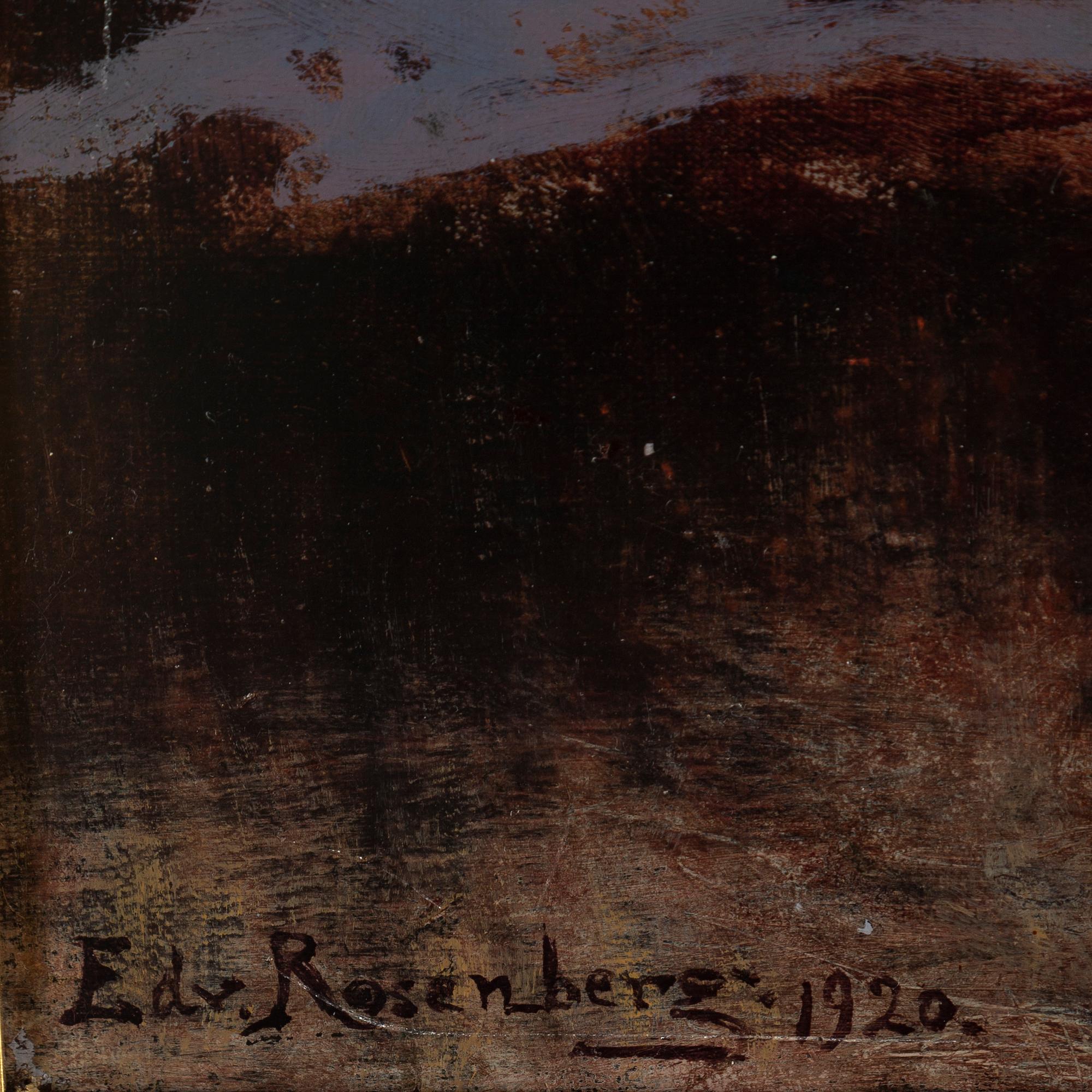 EDVARD ROSENBERG, oil on canvas, signed and dated 1920.