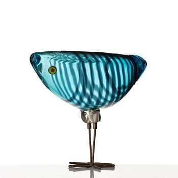 Alessandro Pianon, a "Pulcino" glass sculpture of a bird, Vistosi, Murano, Italy 1960's.