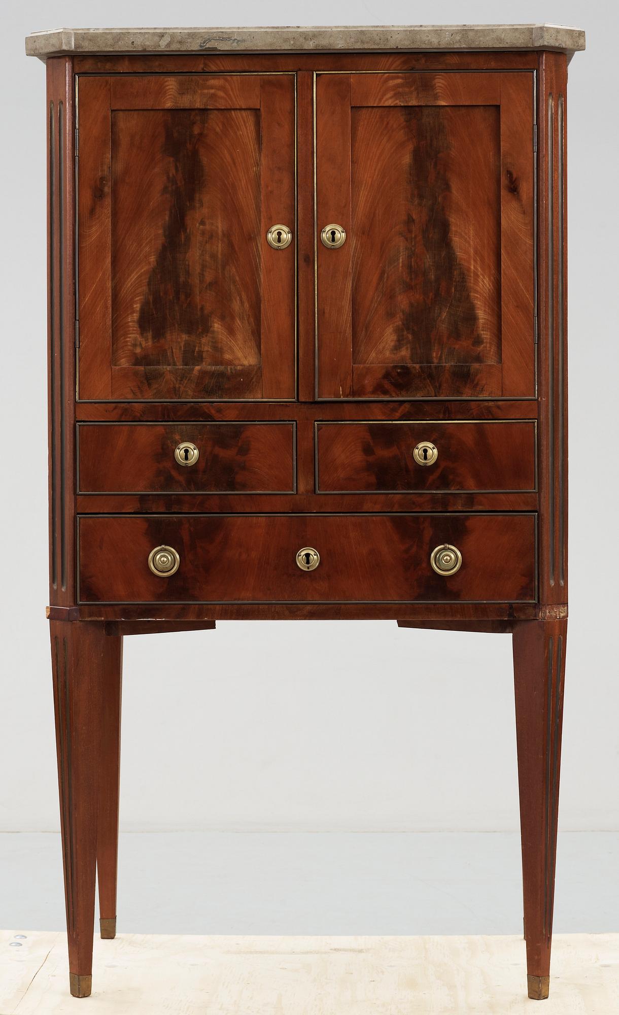 SKÅP, sengustaviansk stil, sent 1800-tal.