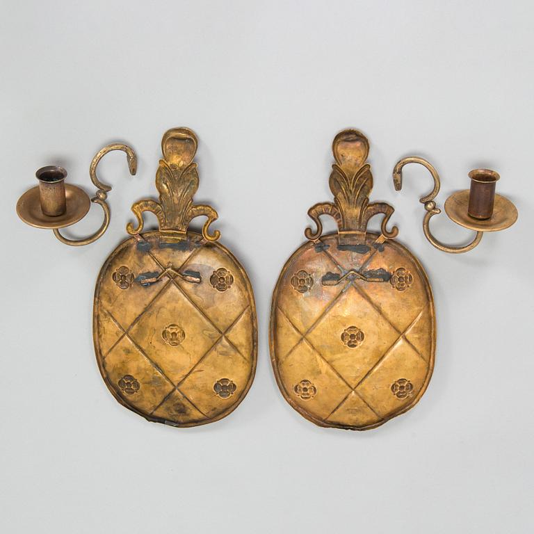 Paavo Tynell, a pair of 1920's wall sconces '7011' for Taito Finland.