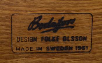 FOLKE OHLSSON, fåtölj, "Scissors", Bodafors 1961, brännmärkt.