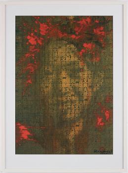 Zhang Dali, "Slogan - Communism is eating from the same big pot", 2013.