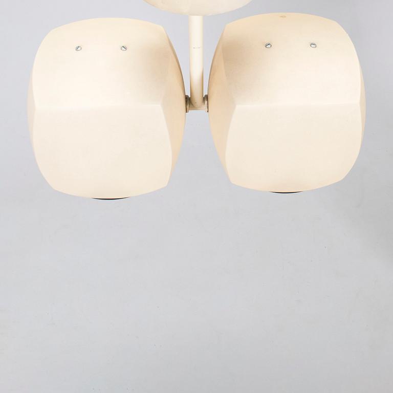 Valto Kokko, four "Kuutiopallo" ceiling-/wall lamps, i-Valo, 1970s.