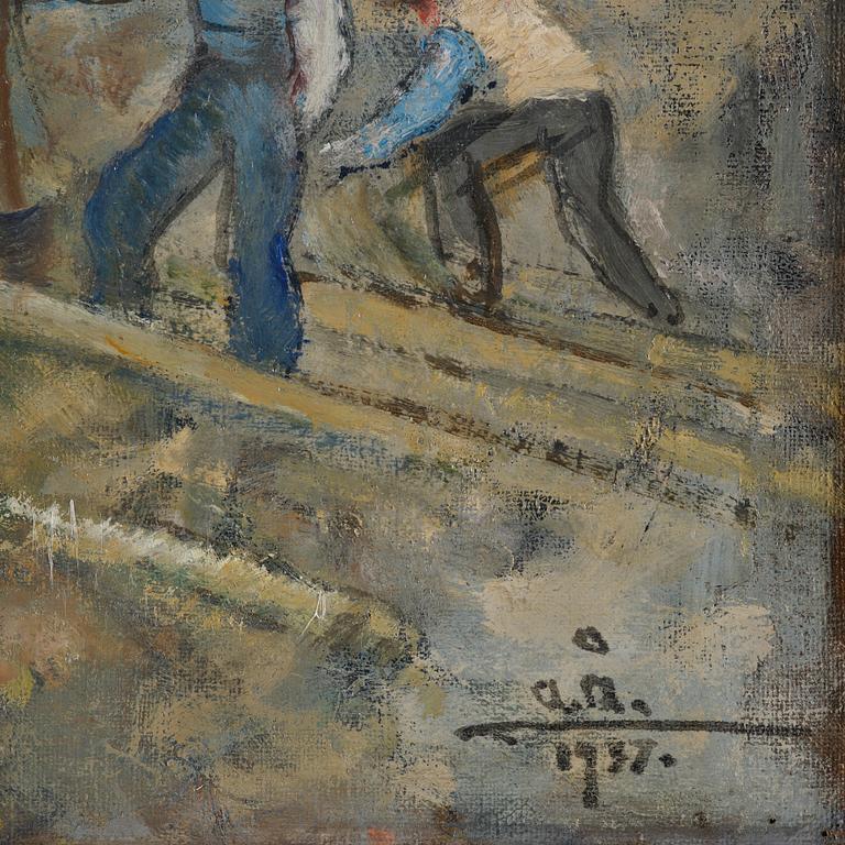 Acke Åslund, Worker out in the field.