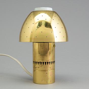 HANS AGNE JAKOBSSON, a ceiling lamp and a table lamp, brass, Markaryd, second half of the 20th century.