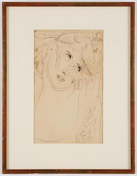 Ernst Josephson, Woman with a mirror.