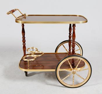 SERVERINGSVAGN, mässing, 1900-talets mitt.