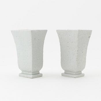 Gunnar Nylund, a pair of stoneware vases, Rörstrand.