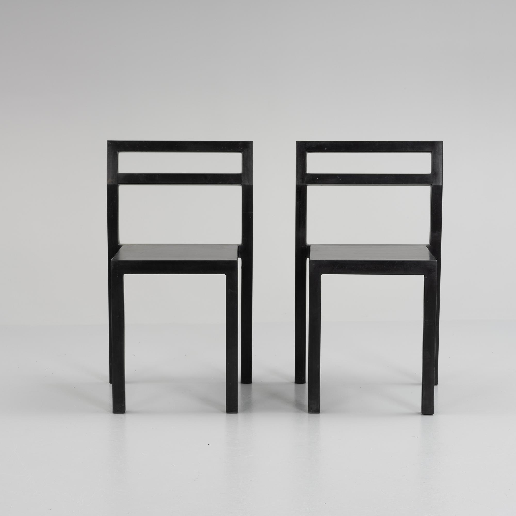 Boris Berlin/Poul Christiansen, stolar,  6 stycken, "Non", Komplot design, Källemo, 2000-tal.