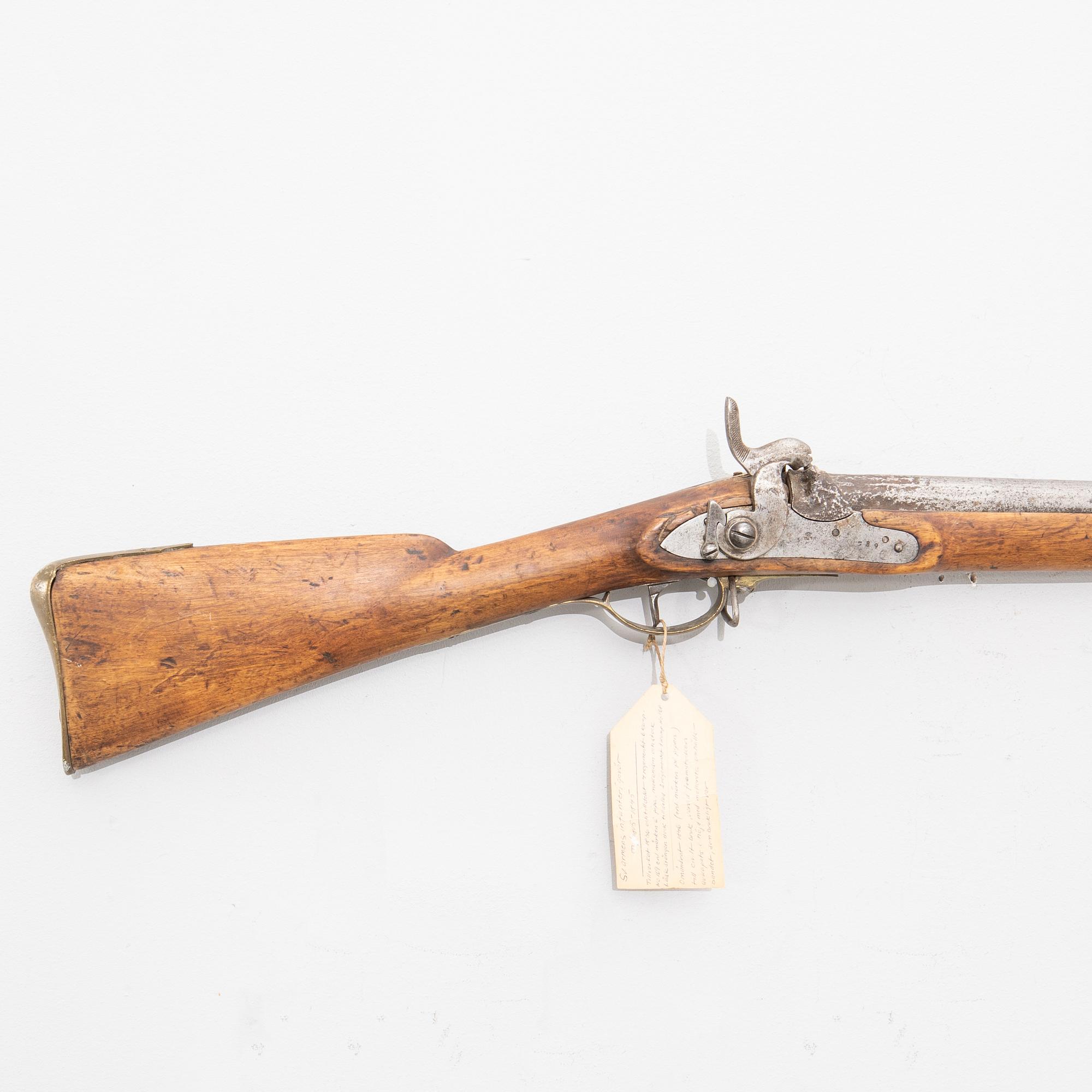 Lock rifle, Swedish, m/1815-45.