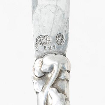 A collection of modern silver flat ware, including Georg Jensen, 20th century.