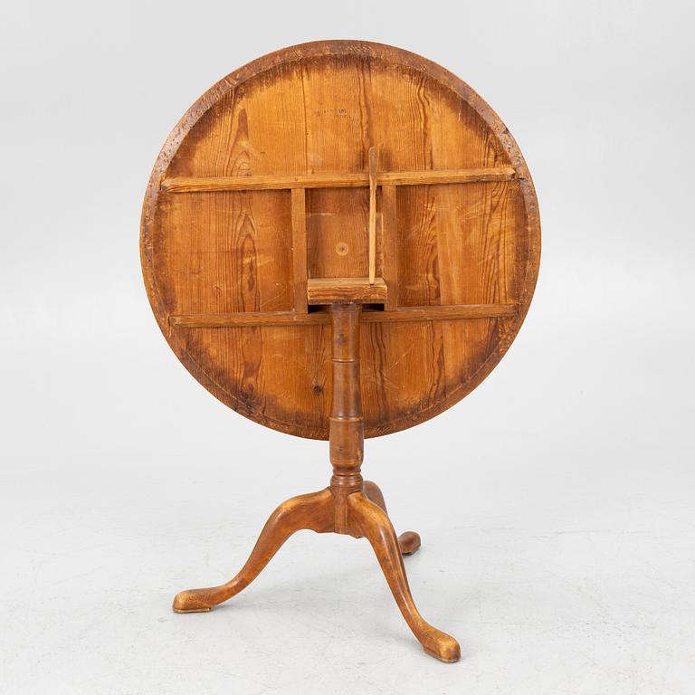 A tilt-top table by A. J. Rosendahl (master active in Arboga 1762-1836).