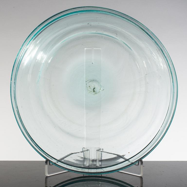 A Swedish glass bowl early 19th century.